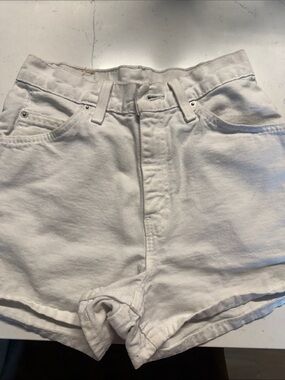 Vintage Levi's 912 White Denim Shorts